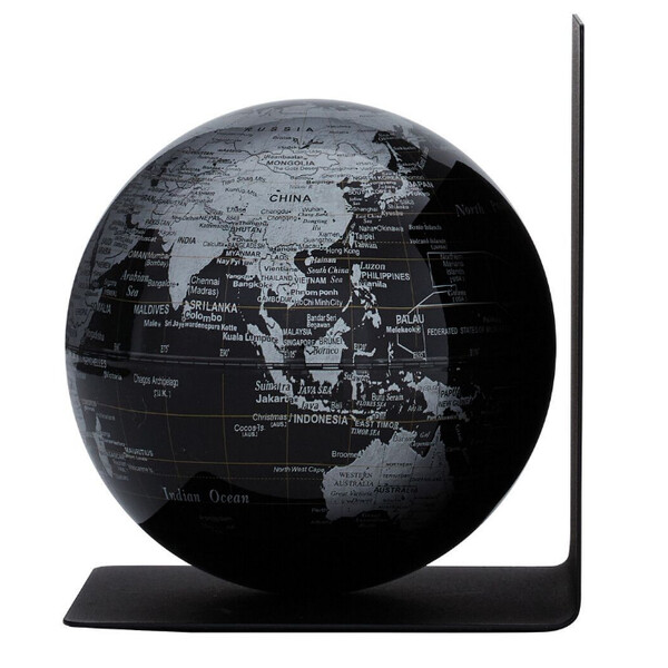 TROIKA Globo terráqueo BookGlobe Black Single 13cm
