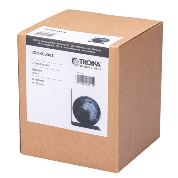 TROIKA Globo terráqueo BookGlobe Black Single 13cm