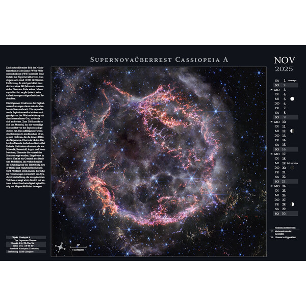 Astronomie-Verlag Calendarios Weltraum-Kalender 2025