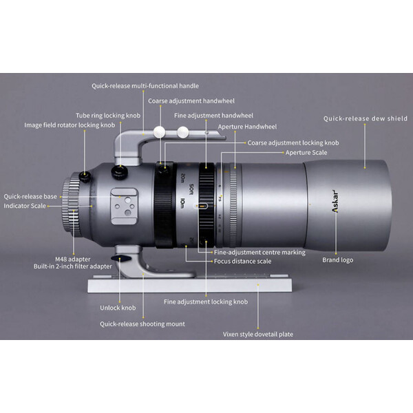 Askar Refractor apocromático AP 55/264 SQA55 OTA