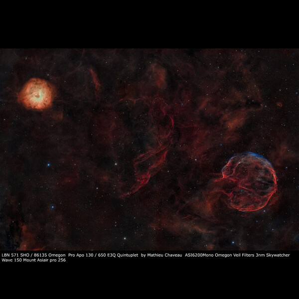 Omegon Refractor apocromático Pro APO 130/650 ED3Q OTA