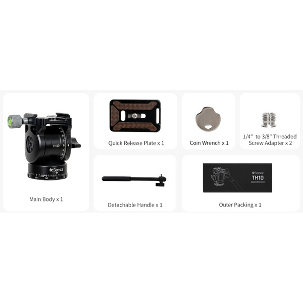 ZWO Rótula basculante para vídeo TH10 Seestar Smart Telescope