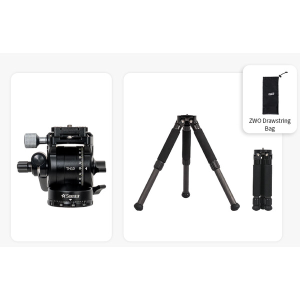 ZWO Trípode de carbono TC20+TH10 Seestar Smart Telescope