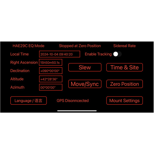 iOptron Montura HAE29C-EC AZ/EQ dual SWG