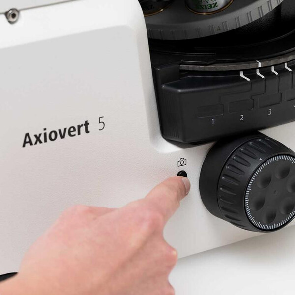 ZEISS Microscopio Axiovert 5 Digital, PH, FL, 50-400x, 0,4 NA, LED, 5 MP, mono