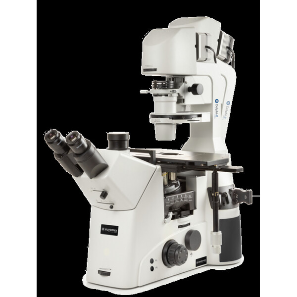 Euromex Microscopio invertido DI.1053-PLPHFi, trino, 100-400x, IOS, LED