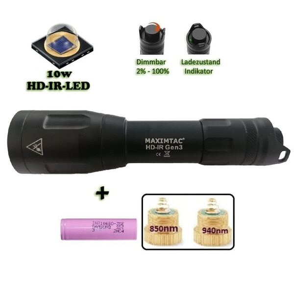 Maximtac HD-IR Gen 3 LED iluminador IR