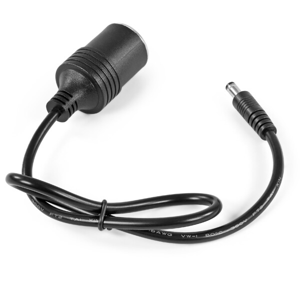 Omegon Cable 5,5-2,1 mm - Conector para encendedor de cigarrillos