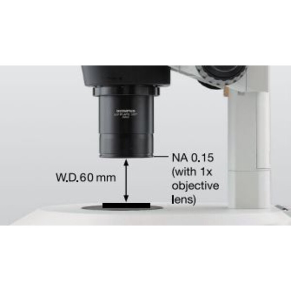 Evident Olympus Microscopio stereo zoom SZX16, trino, 16,4:1, 7-115x, 60 mm, SZX2-ILLTQ LED