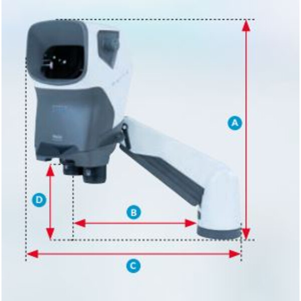 Vision Engineering Microscopio estereo MANTIS IOTA con «trípode universal Verso» (sin objetivos) SMI200