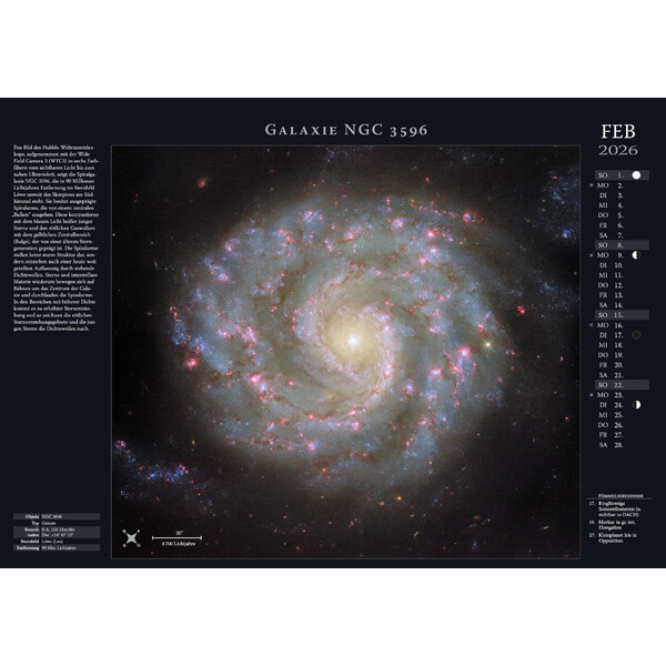 Astronomie-Verlag Calendarios Weltraum-Kalender 2026