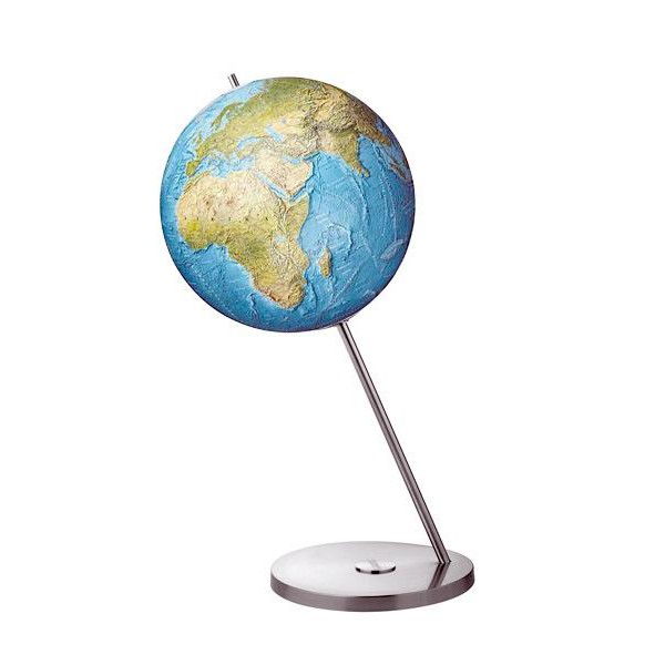 Columbus Globo terráqueo de pie Duorama Magnum acero inoxidable 60cm