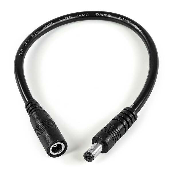 Omegon Cable Adapter 5,5-2,5 (hembra, pin) - 5,5-2,1 (macho)