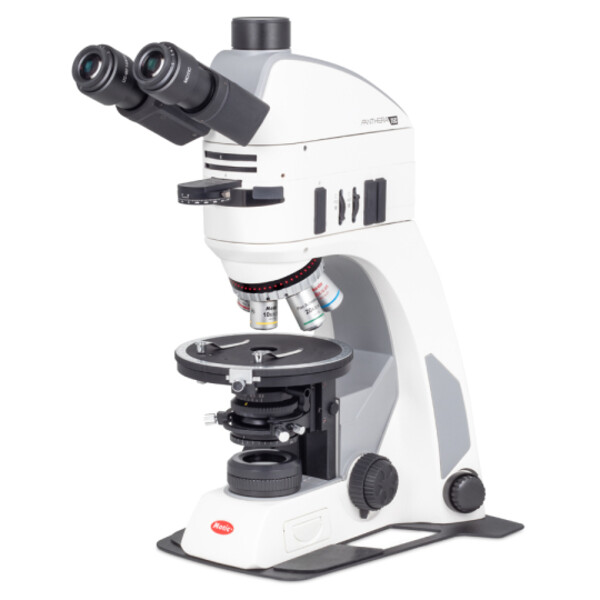 Motic Microscopio Panthera TEC POL Epi, trino, infinito, plano, acromático, 50x-400x, 10x/20 mm, halógeno/LED
