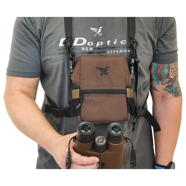 DDoptics Funda para prismáticos Harness marrón