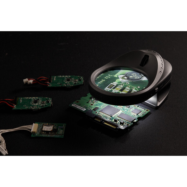 FPS Lupa electrónica Micro Mouse: zoom de 5x a 10x, cámara, luz UV y pantalla de 2,8"