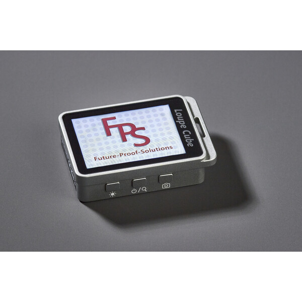 FPS Lupa electrónica Magic Loupe Cube: compacta, zoom de 7x a 19x, luz UV y pantalla de 2,4"