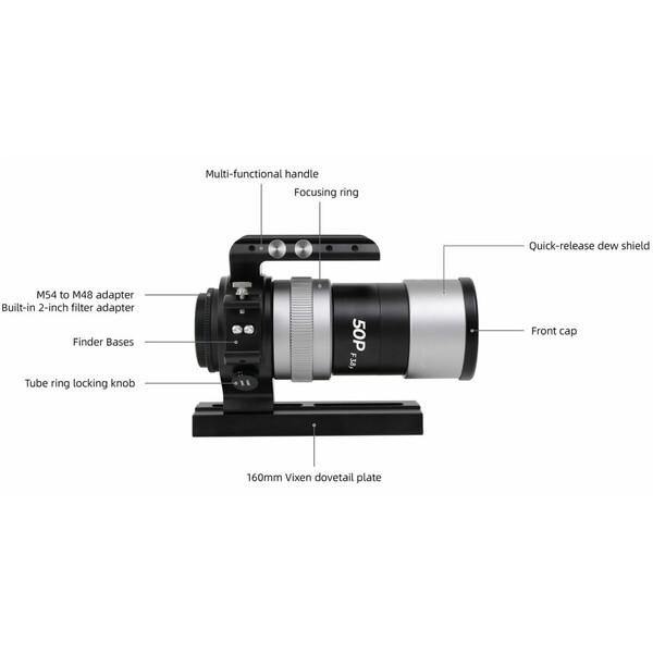 Askar Refractor apocromático AP 50/190 F3.8 50P
