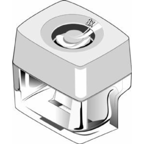 Euromex Microlupa 8x, 10mm/100 segmentos