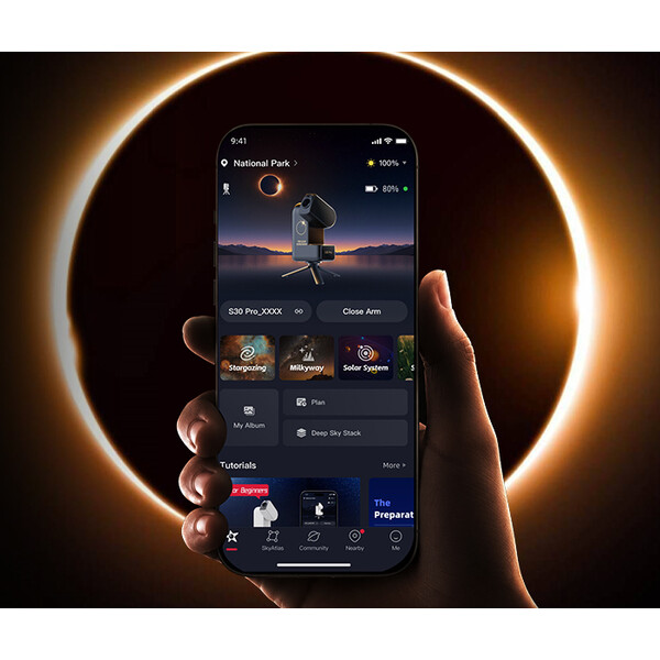 ZWO Smart Telescope AP 30/160 Seestar S30 Pro Total Solar Eclipse Edition