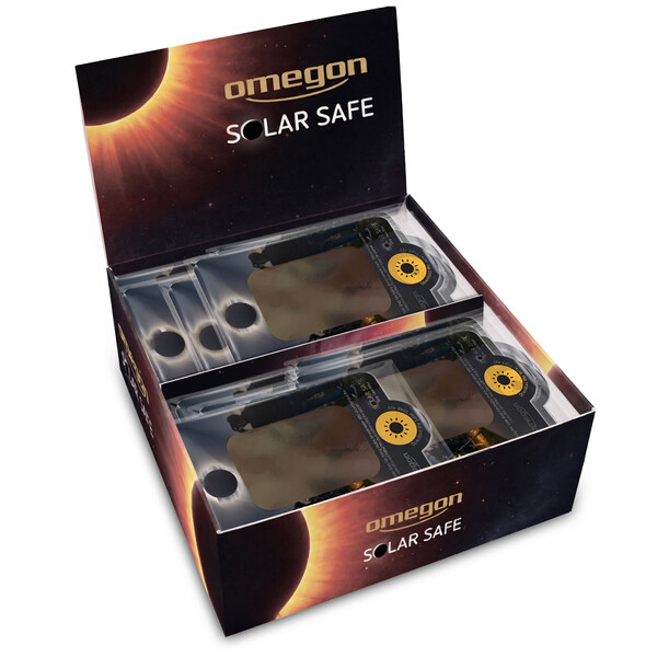 Omegon Filtros solares Solar Safe Easy Cam Filtro en expositor de 50 unidades