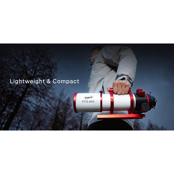 ZWO Refractor apocromático AP 70/490 FF70