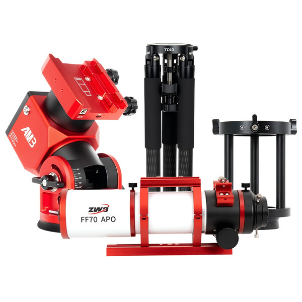 ZWO Refractor apocromático AP 70/490 FF70 AM3N+PE160+TC40