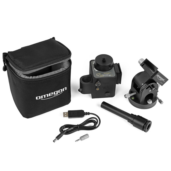 Omegon Montura Set Segugio Tracker con cuña ecuatorial Deluxe y buscador de polo