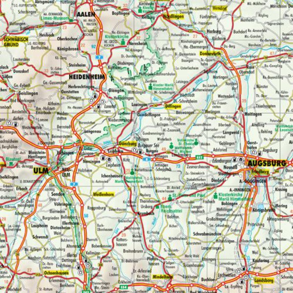 Bacher Verlag Mapa de carreteras de Alemania 1:700.000