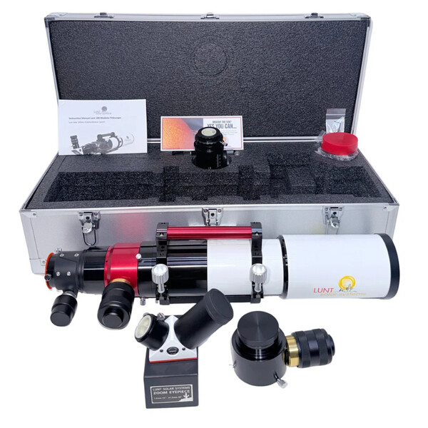 Lunt Solar Systems Telescopio solar ST 100/700 LS100MT Ha / B1800 PT DS Premium PLUS Kit