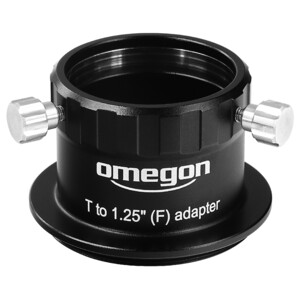 Omegon Adapter Manguito ocular enchufable de 1.25'' para rosca T-2 (macho)