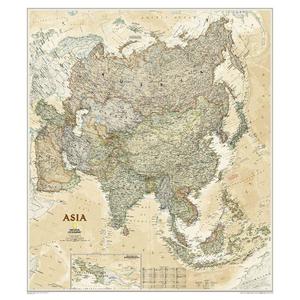National Geographic Mapa continental Asien (96 x 86 cm)