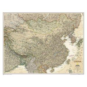 National Geographic Mapa antiguo de : China