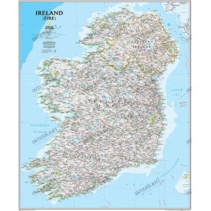 National Geographic Mapa de Irlanda (76 x 91 cm)