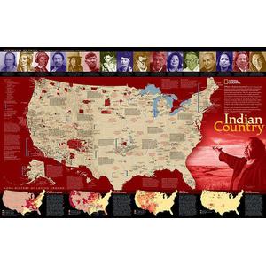 National Geographic Mapa: Indian Country