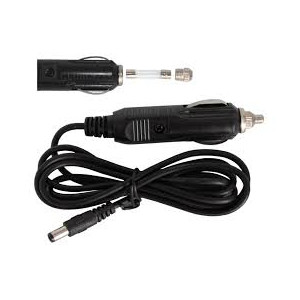 Omegon Cable de la batería del coche 12 V 3 A de (1 m) para la toma del encendedor del coche