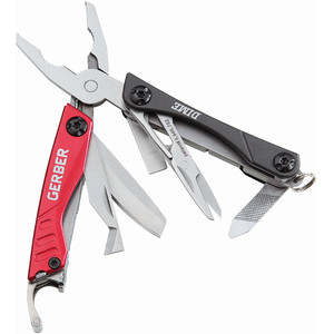 Gerber Kit multiherramienta mini DIME, gris-rojo