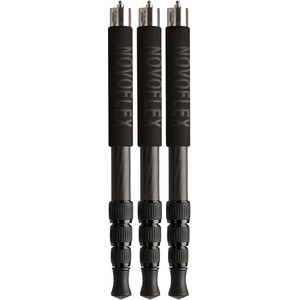 Novoflex 3x QuadroLeg C2844, carbono, 4 segmentos, diseño compacto