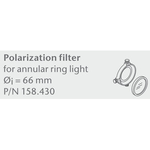 SCHOTT Kit de filtros de polarización p. anillo de luz est. Ø=66 mm