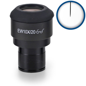 Euromex Ocular de medición IS.6010-P,  WF10x/20, pointer, microm., Ø 23,2 mm (iScope)