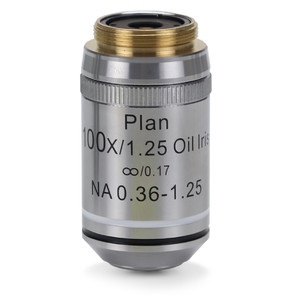 Euromex Objetivo IS.7200-I, 100x/1.25 oil immers., PLi , plan, infinity, iris diaphragm, Spring (iScope)