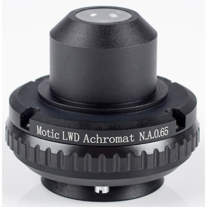 Motic Condensador, N.A. 0,65, wd 10,8 mm, LWD, acrom., diafragma de iris (BA410E, BA310)