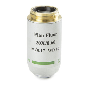 Euromex Objetivo 86.554, 20x/0,60, w.d. 2,1 mm, PL-FL IOS , plan, fluarex (Oxion)