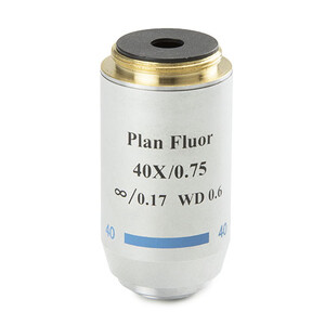 Euromex objetivo 86.556, S40x/0,70, w.d. 0,42 mm, PL-FL IOS , plan, fluarex (Oxion)