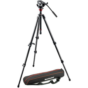 Manfrotto MVH500AH,755CX3 con cabezal de trípode fluido para vídeo