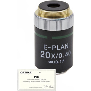 Optika Objetivo 20x/0.40, infinity, N-plan, POL, (B-383POL), M-146P
