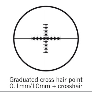 Motic Placa con escala, doble 100/10 mm, retícula, Ø 25 mm (SMZ-161)