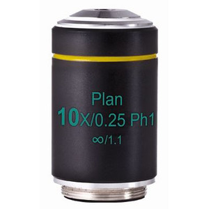 Motic Objetivo PL Ph, CCIS, plan, achro, phase, 10x/0.25, w.d. 4.1mm, Ph1 (AE2000)