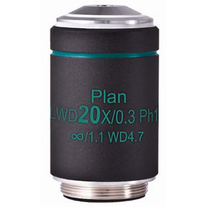 Motic Objetivo WD PL Ph CCIS, plan, achro, phase, 20x/0.3 w.d. 4.7mm, Ph1 (AE2000)
