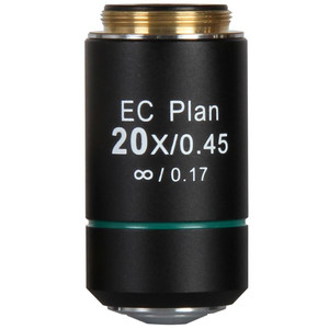 Motic objetivo EC PL, CCIS plan achromat, 20x/0.45, w.d. 0.9mm
